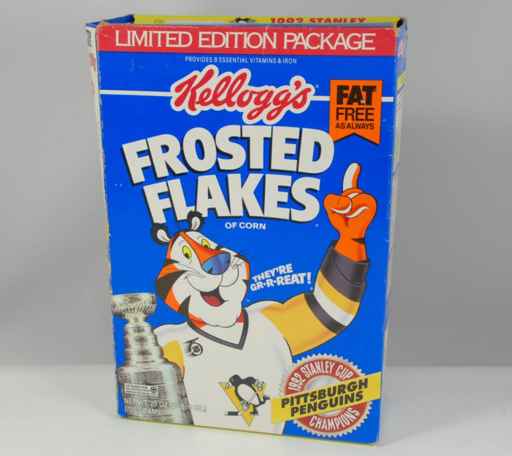 Kelloggs Frosted Flakes Limited 1992 Pittsburgh Penguin