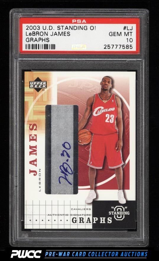 2003 UD Lebron james RC PSA 9 2003 Upper Deck Lebron James Box Set