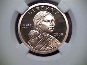 2008-S SACAGAWEA DOLLAR NGC PF69 ULTRA CAMEO