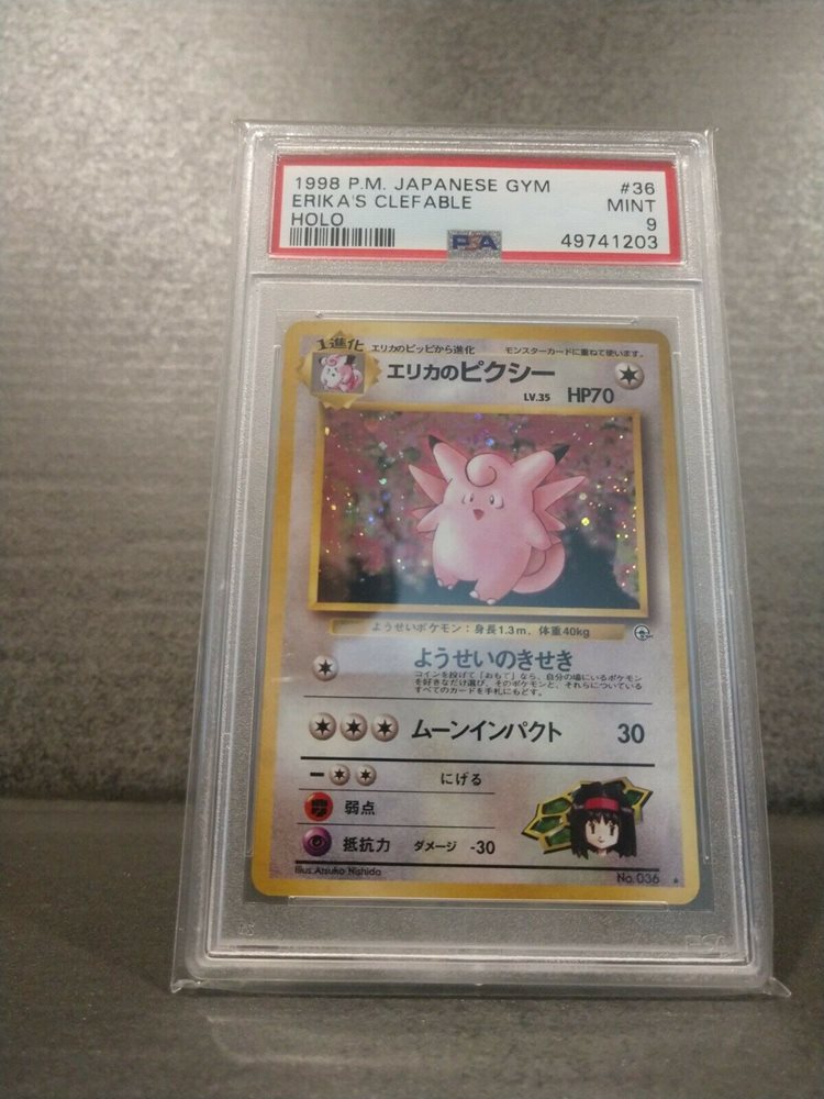 Pokemon Card Japanese Holo Erika S Clefable No 036 Psa