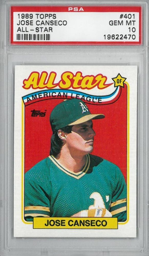 Auction Prices Realized Baseball Cards 1989 Topps Jose Canseco All Star