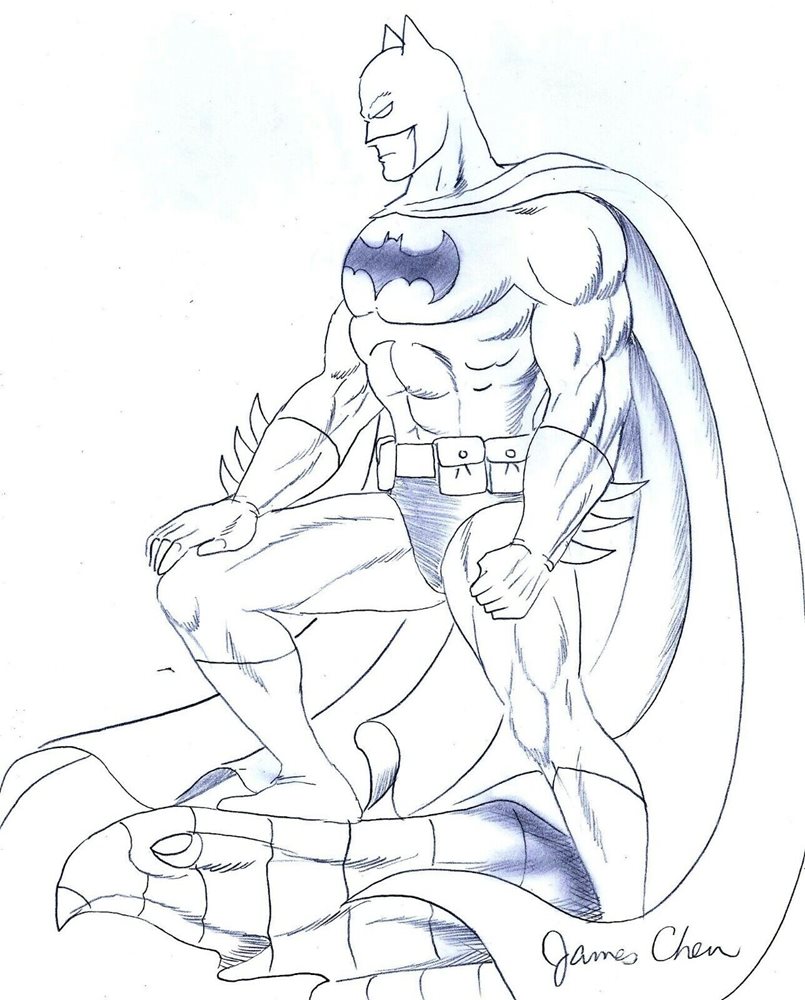 Batman Drawing In Pencil
