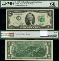 1976 $2 Star Dallas District Federal Reserve Note FR# 1935-K* Uncirculated