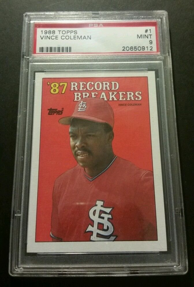 Auction Prices Realized Baseball Cards 1988 Topps Vince Coleman