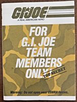Great Shape GI Joe 1985 Flag Points Order Form ARAH!