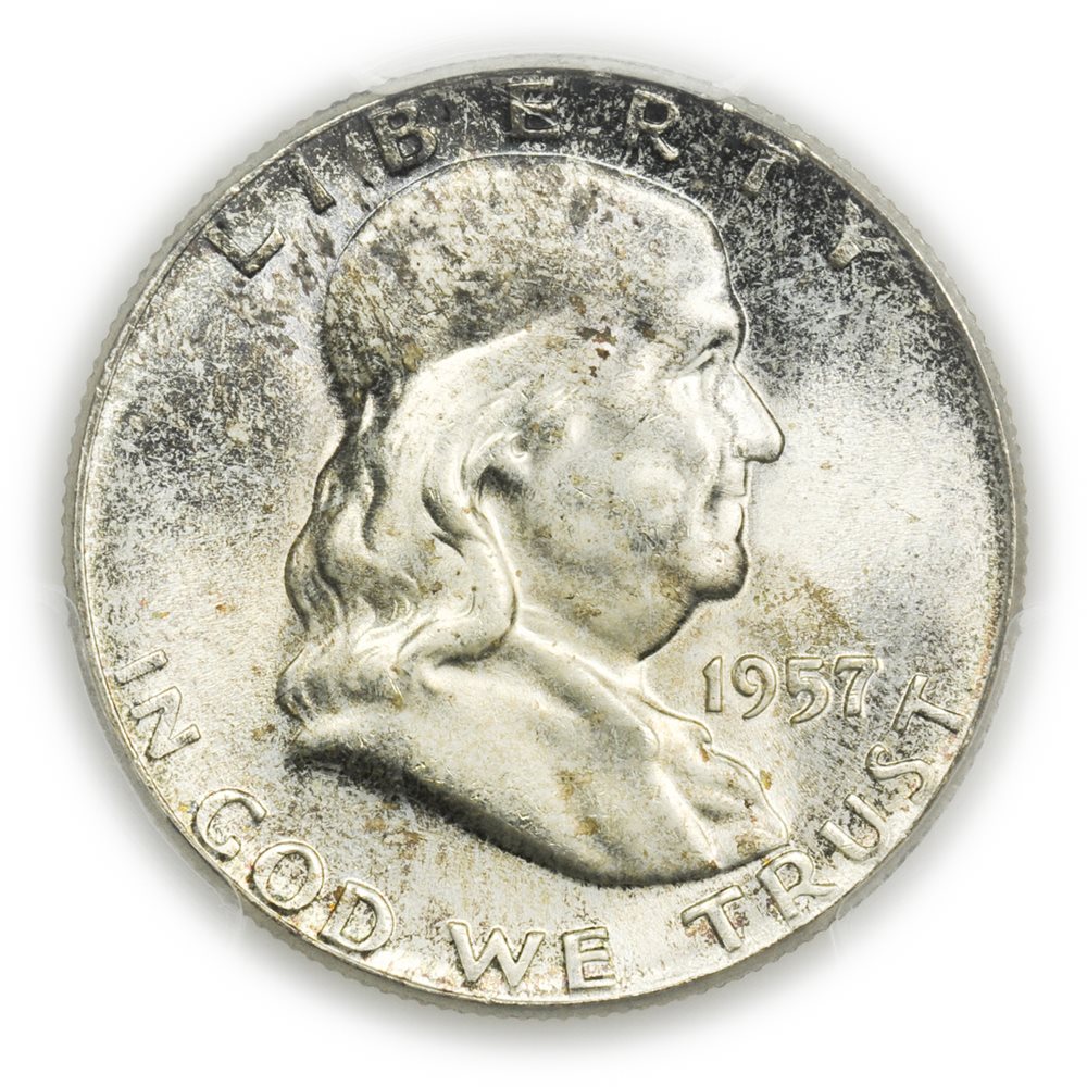1963 P Franklin Silver Half Dollar NGC MS64