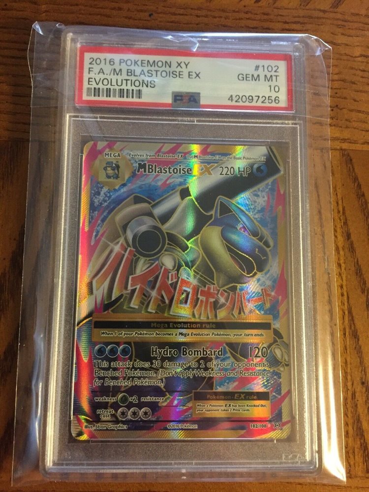 Psa 10 Gem Mint Mega M Blastoise Ex 102 108 Xy Evolutio