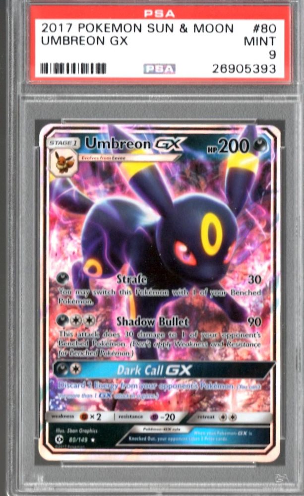 Auction Prices Realized Tcg Cards 2017 Pokemon Sun Moon Umbreon GX