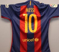 messi autographed jersey