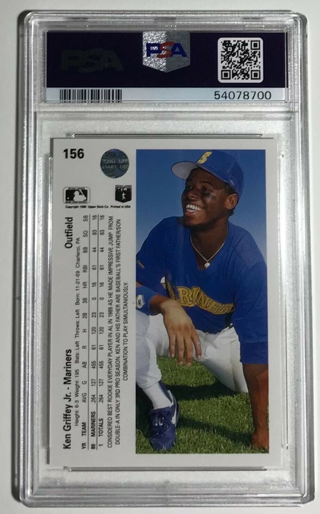 1990 UPPER DECK 156 KEN GRIFFEY JR. FRESHLY GRADED MAR