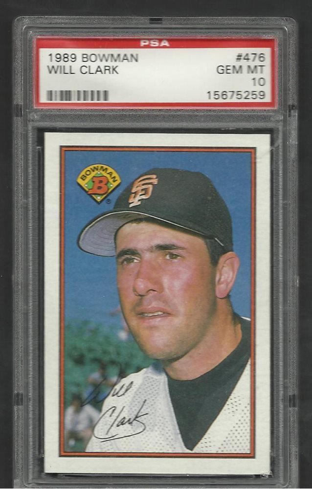Auction Prices Realized Baseball Cards 1989 Bowman Will Clark