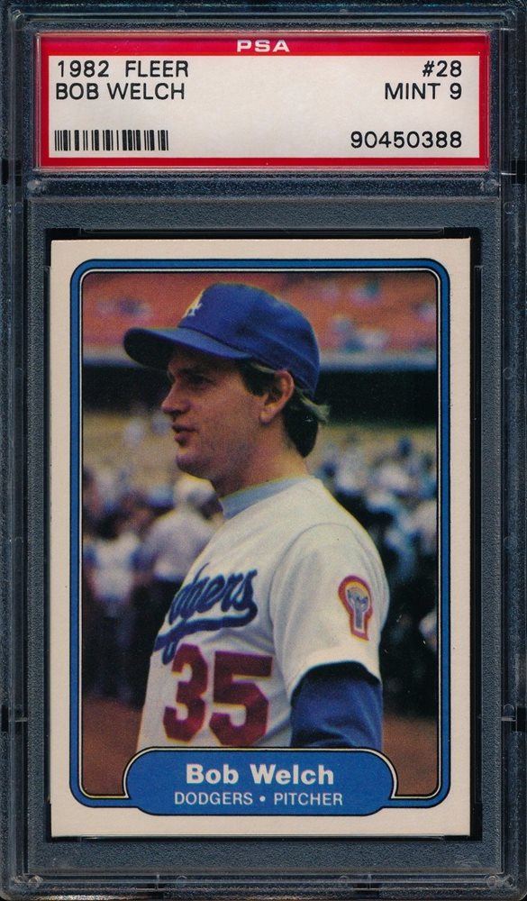 Auction Prices Realized Baseball Cards 1982 Fleer Bob Welch