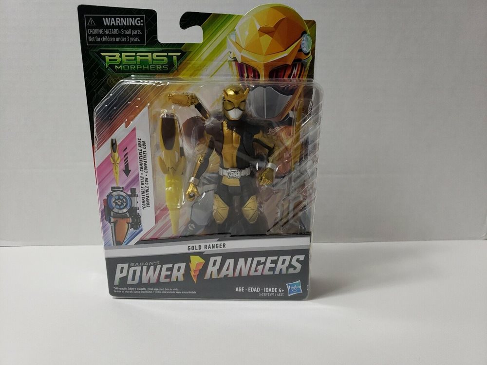 Hasbro Power Rangers Beast Morphers Gold Ranger Actio