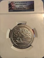 2014 P 5 oz Silver America the Beautiful ATB Great Sand Dunes NGC SP70 SKU34629