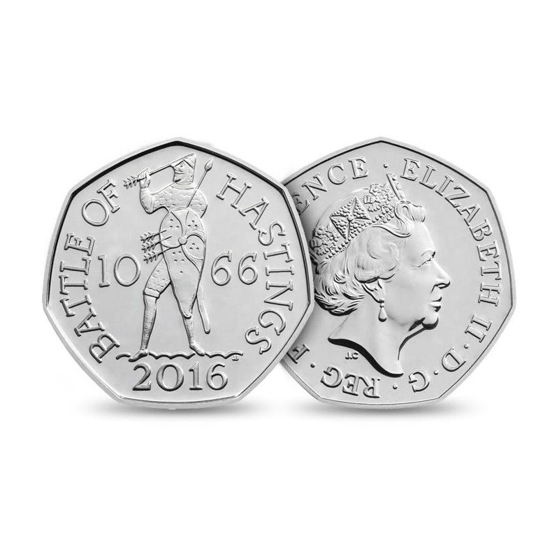 2016 Royal Mint Battle of Hastings 50p Fifty Pence Coin Pack Uncirculated