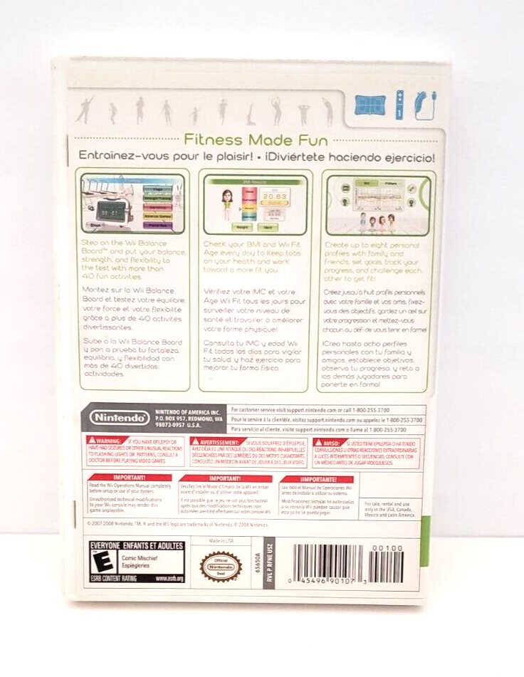 Wii Fit Nintendo Wii Fitness Game Complete w/ Manual Te