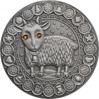 Belarus 2009 20 Roubles Zodiac Signs Scorpio 28.28g Silver Coin with Zircons