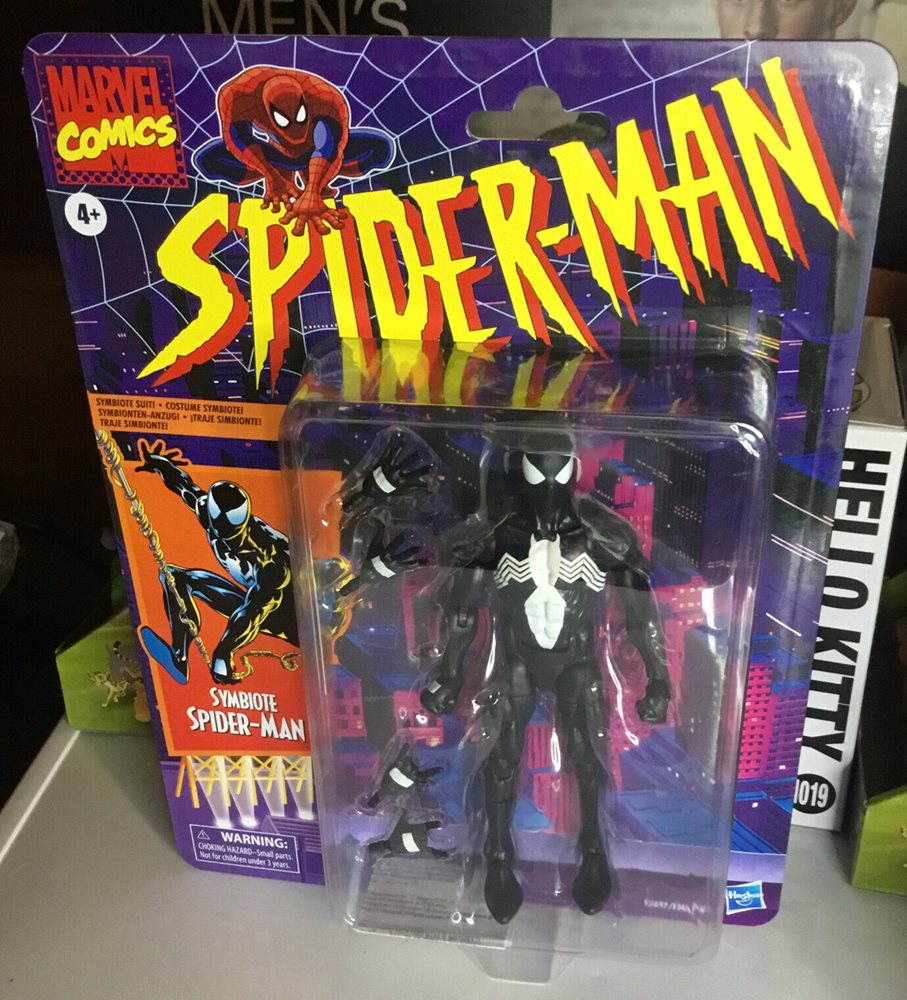 MARVEL LEGENDS VINTAGE RETRO SYMBIOTE BLACK SUIT SPIDER