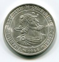 Portugal 50 Escudos Silver Pedro Alvares Cabral 1968