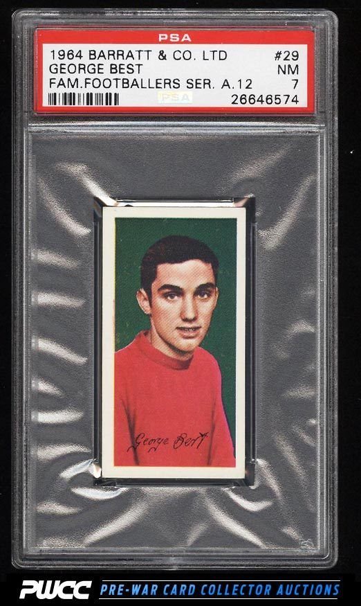 George Best Inception Card Auction Prices Realized Soccer Cards 1964 Barratt & Co. Ltd Famous ...