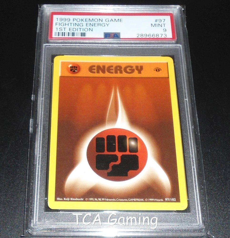 First edition shadowless fighting energy psa 9