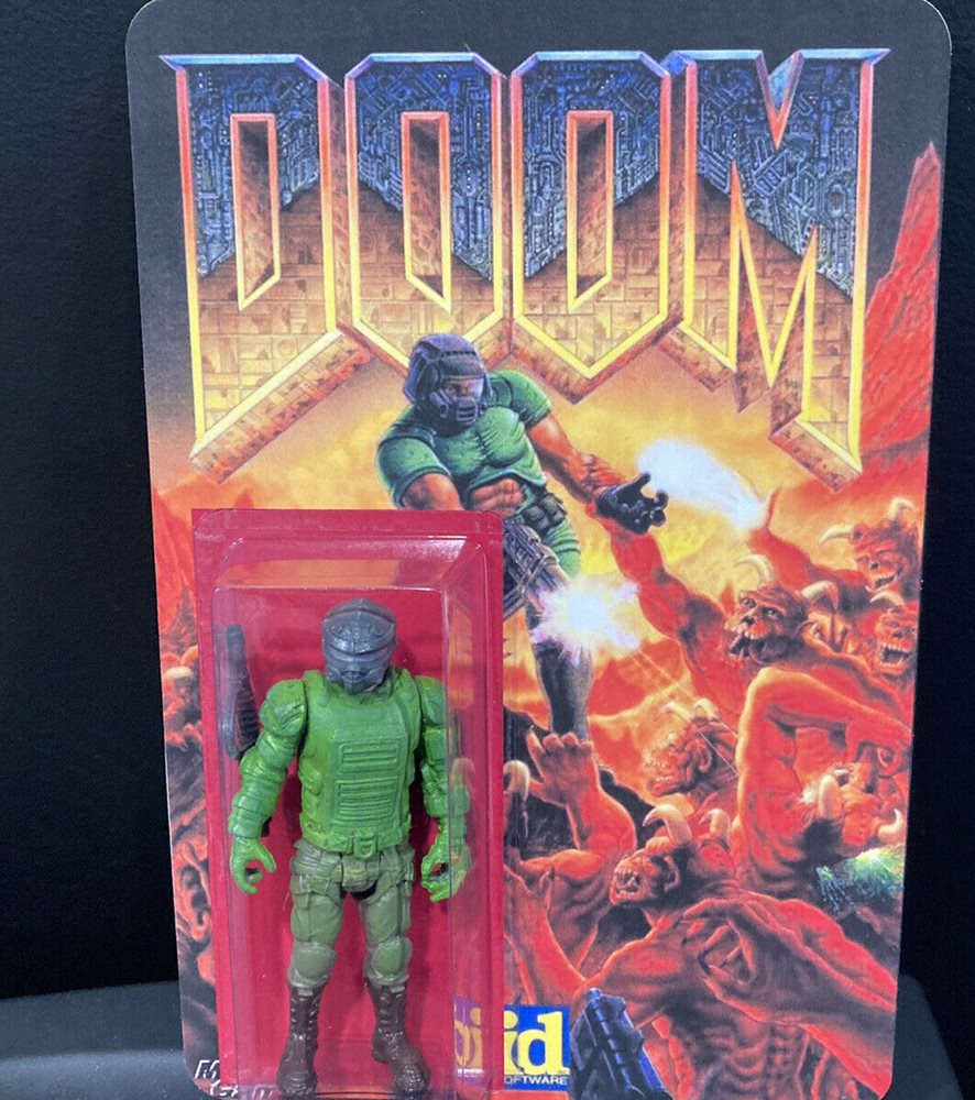 Custom DOOM Action Figure! Fan made Custom Figure Cardb