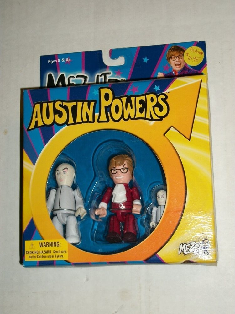 Mezco Mez Itz Austin Powers Dr Evil Mini Me Set Misb
