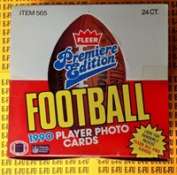 1990 FLEER UNOPENED 24 RACK PACK LOT FOOTBALL CARDS ALL PRO INSERTS 1080 CARDS