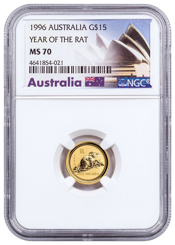 $15 NGC MS70 ER SKU50084 2018-P Australia Year of Dog 1//10 oz Gold Lunar S2
