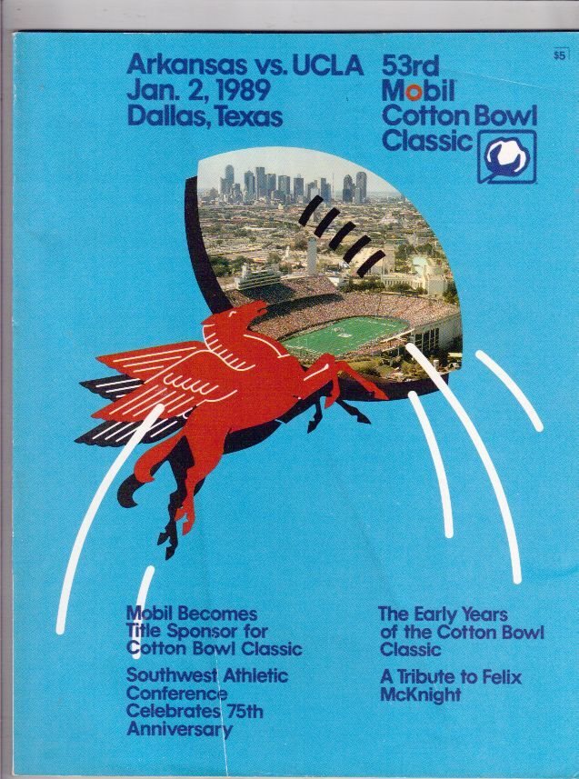 1989 Arkansas vs. UCLA 53rd Mobil Cotton Bowl Classic P