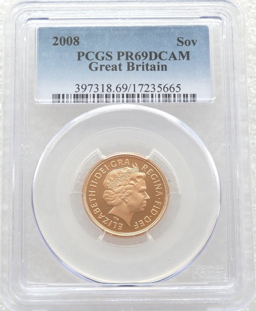 1995 British Royal Mint St George Gold Proof Full Sovereign Coin PCGS PR69 DCAM
