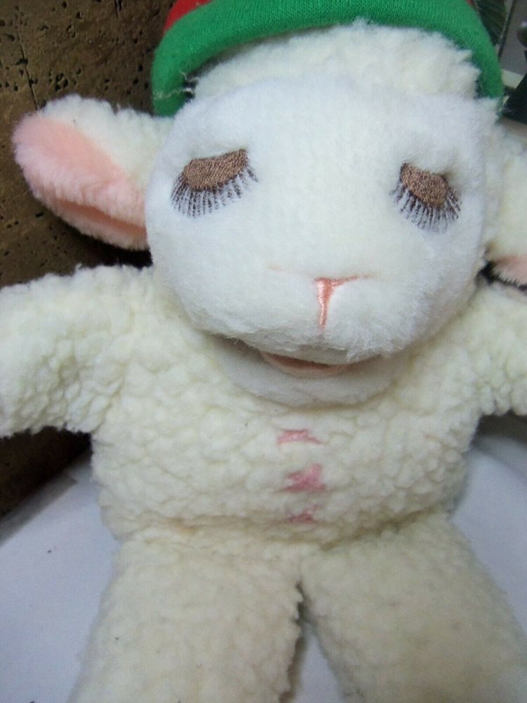 VINTAGE 1991 LAMB CHOP SHEEP HAND PUPPET CHRISTMAS SHAR