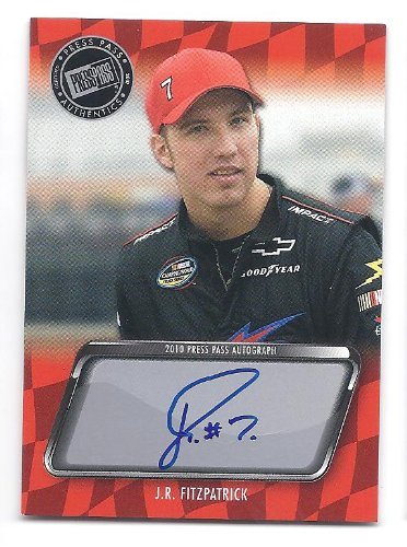 J R Fitzpatrick 10 Press Pass Autograph Card Nascar