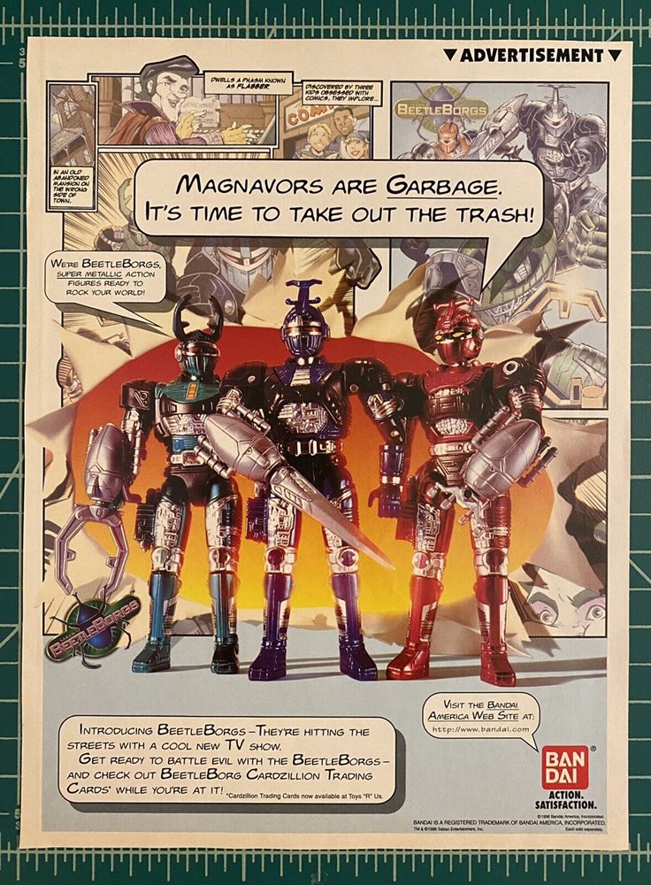 Rare Action Figure Advertisement Bandai 199