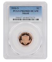 2016 S Lincoln Shield Cent PROOF Deep Cameo 1¢