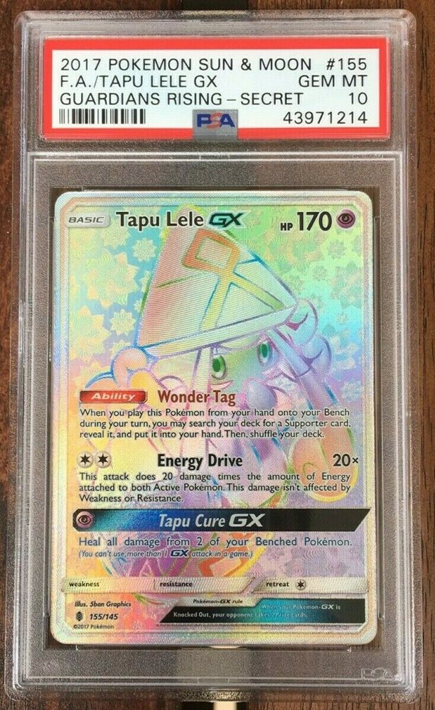 Tapu Lele GX 155//145 Hyper Rare NM Sun /& Moon Guardians Rising