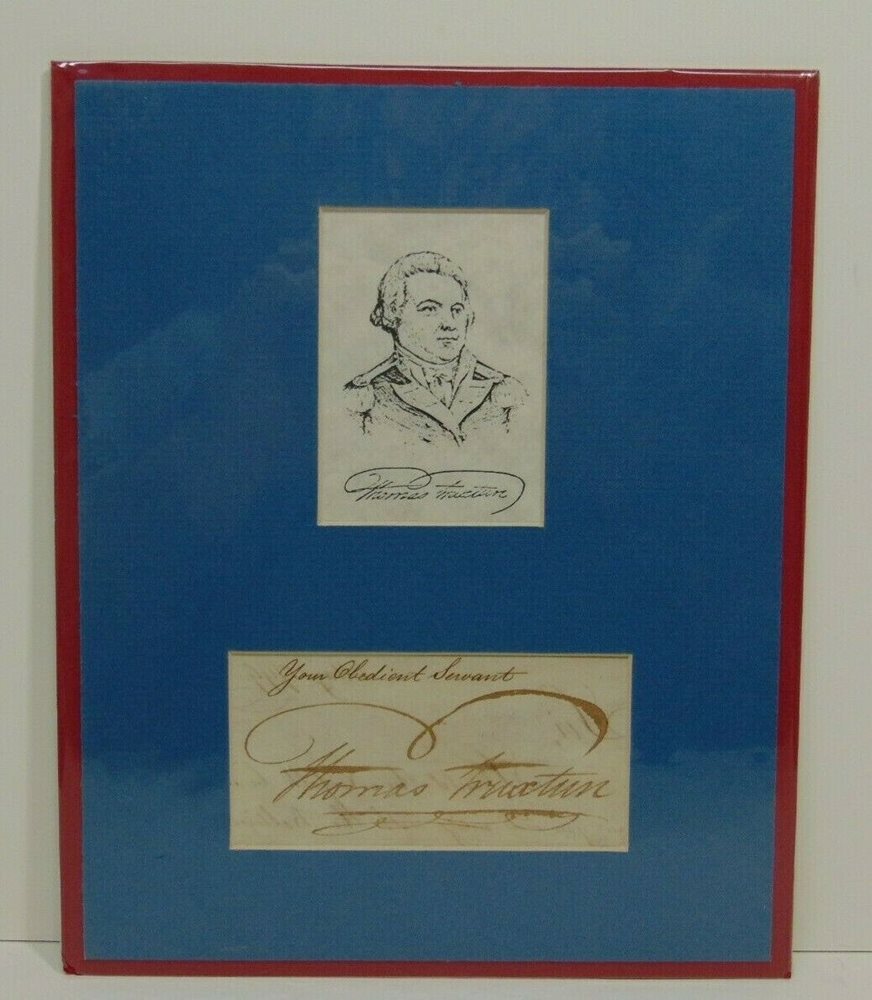 Thomas Truxtun US Navy Commodore 1800s Autograph W Ant