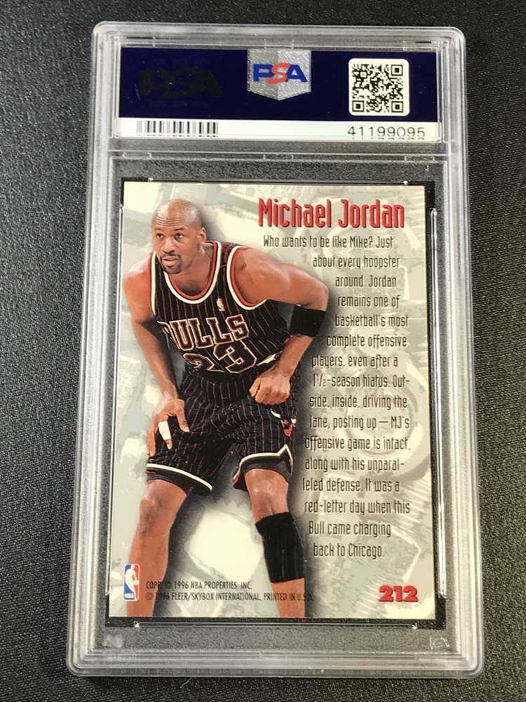 トレーディングカード MICHAEL JORDAN 1995 FLEER METAL 212 NUTS BOLTS FOIL CARD BGS 9.5 GEM MJ C Michael