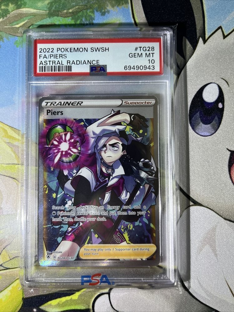 PSA 10 Gem Mint Pokemon Astral Radiance Piers Full Art