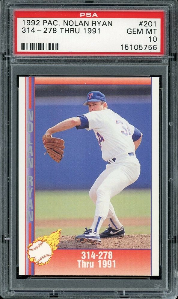 1992 Pacific Nolan Ryan Baseball 201 314 278 Thru 1991