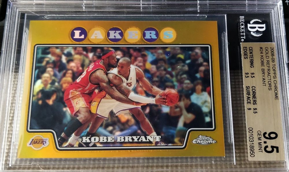 Kobe Bryant 2002 Topps Chrome #50 Refractor Card