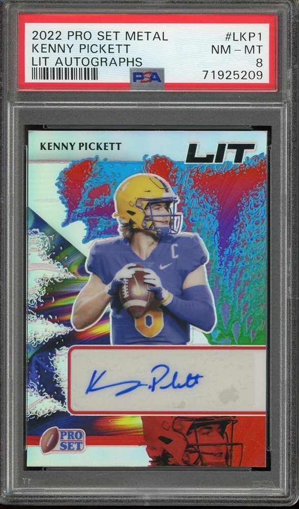 2022 Leaf Pro Set Metal Lit Kenny Pickett Rc Auto (12/2