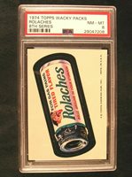 1974 Topps Wacky Packages Scorch Mouthwash Series 8 Sticker Tan Back NM