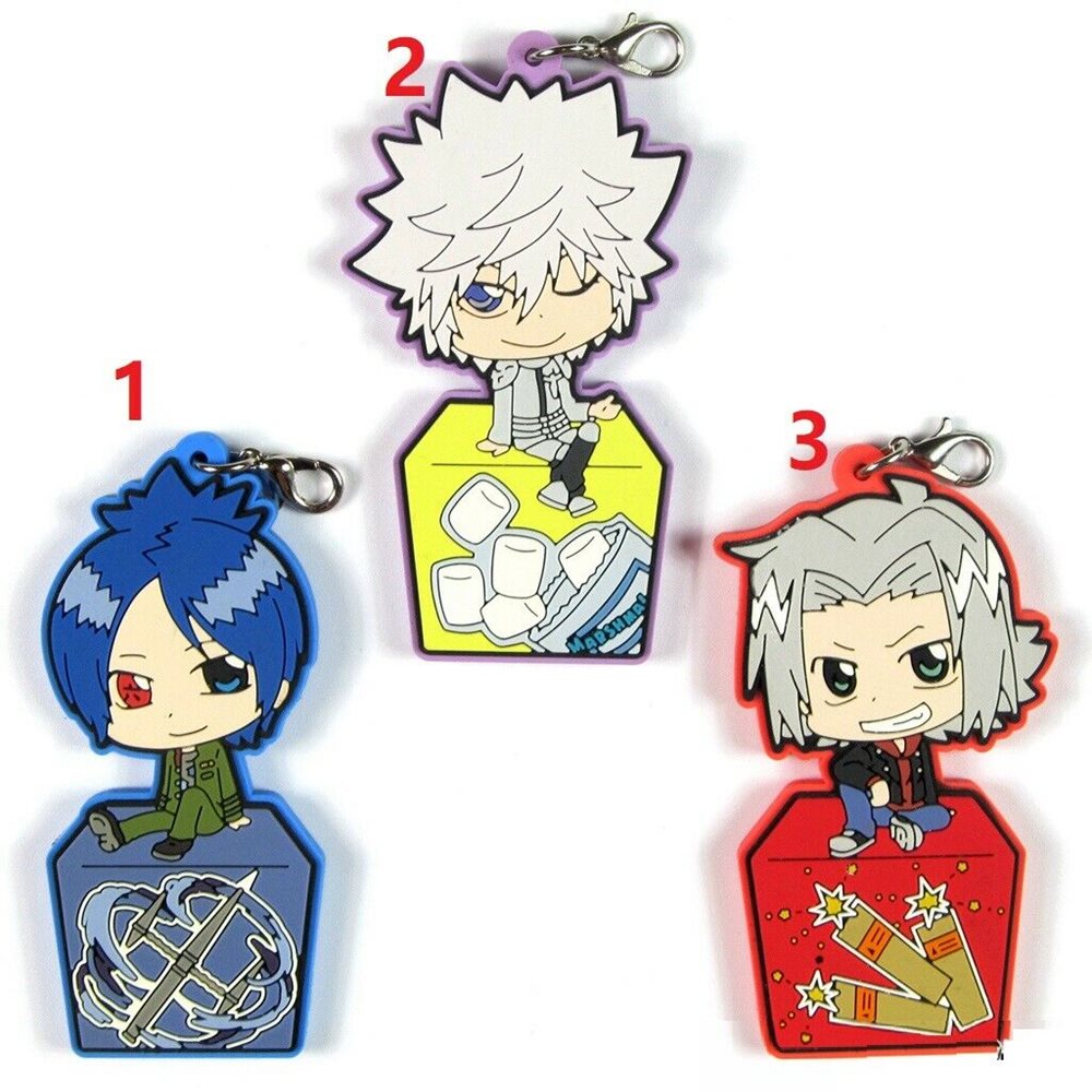 Japan Anime Katekyo Hitman Reborn Keychain Rubber Strap Bag Charm Dino Belphegor