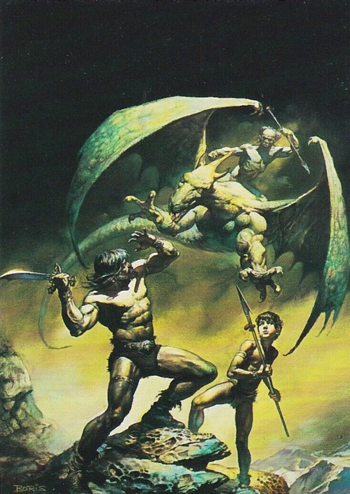 1992 BORIS VALLEJO SERIES 2 SINGLE TRADING CARD 75 AQU