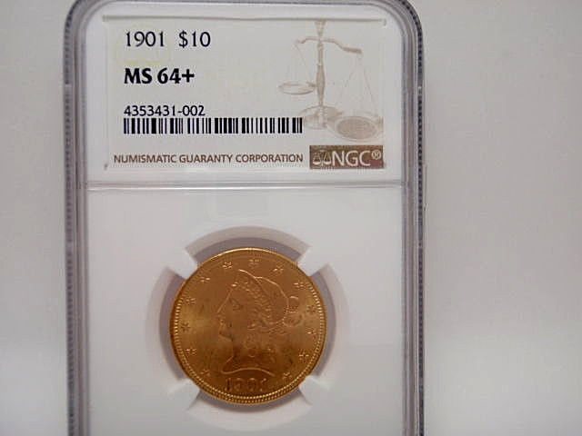 Better Coin 1901-S $10 Ten Dollar Liberty Head Gold Eagle NGC MS-63
