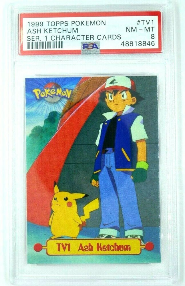 Ash Ketchum TV1 1999 Topps Pokemon Series 1 Character