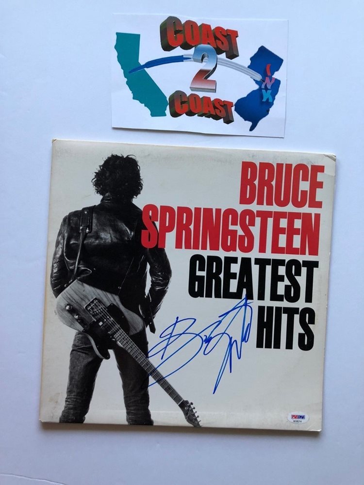 Bruce Springsteen Signed Album Greatest Hits Legend Rar