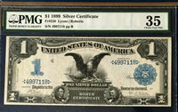 ☆ ONE ☆AMAZING ☆ 《1899 SILVER CERTIFICATE》 INDIAN CHIEF $5 Rep.*Banknote
