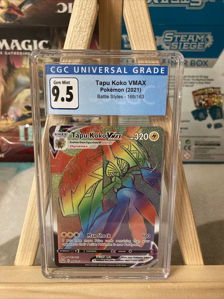 Tapu Koko VMAX 166/163 Battle Styles Rainbow Rare Pokem